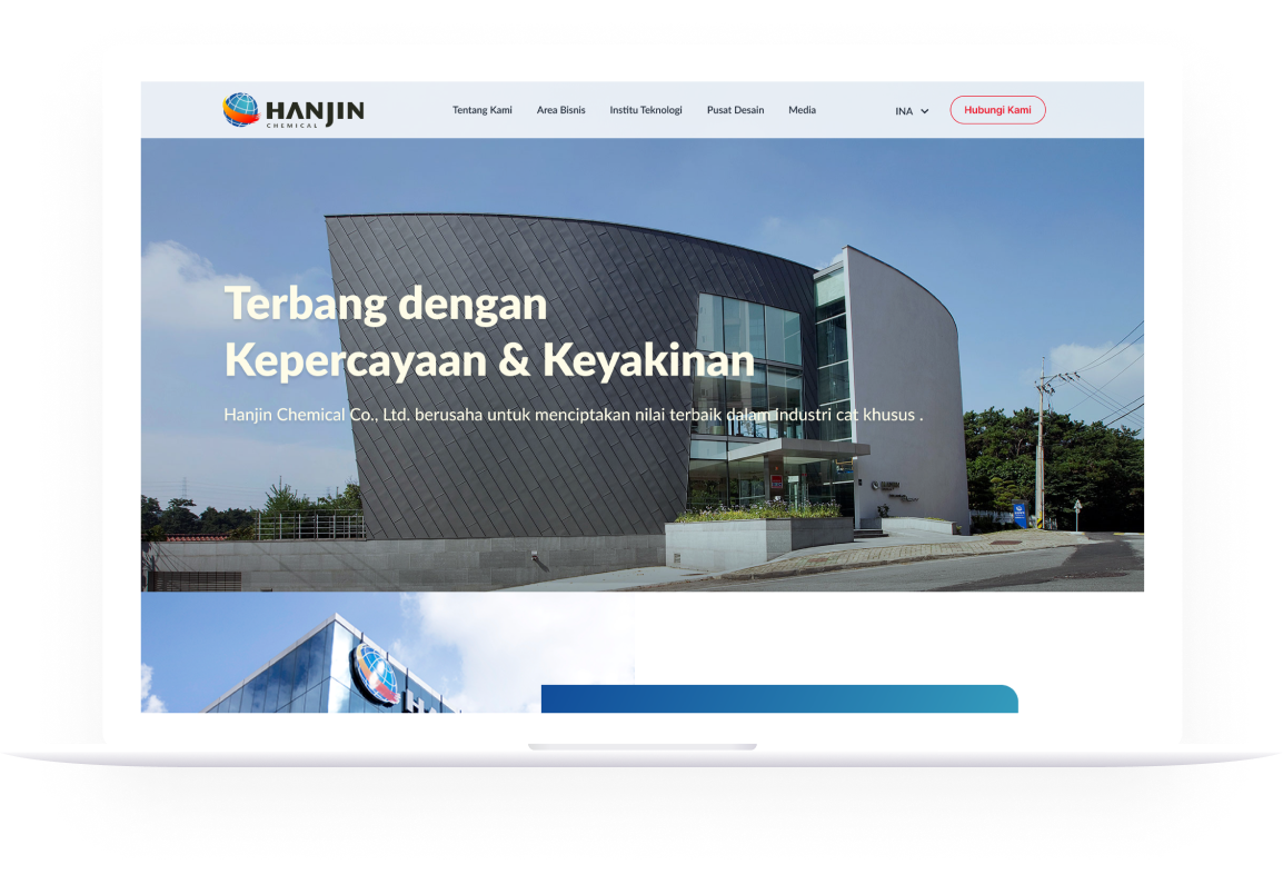 Hanjin Chemical's Corporate Website